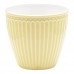 Latte puodelis Alice pale yellow