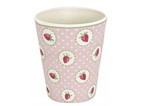 Bambukinis puodelis Strawberry pale pink